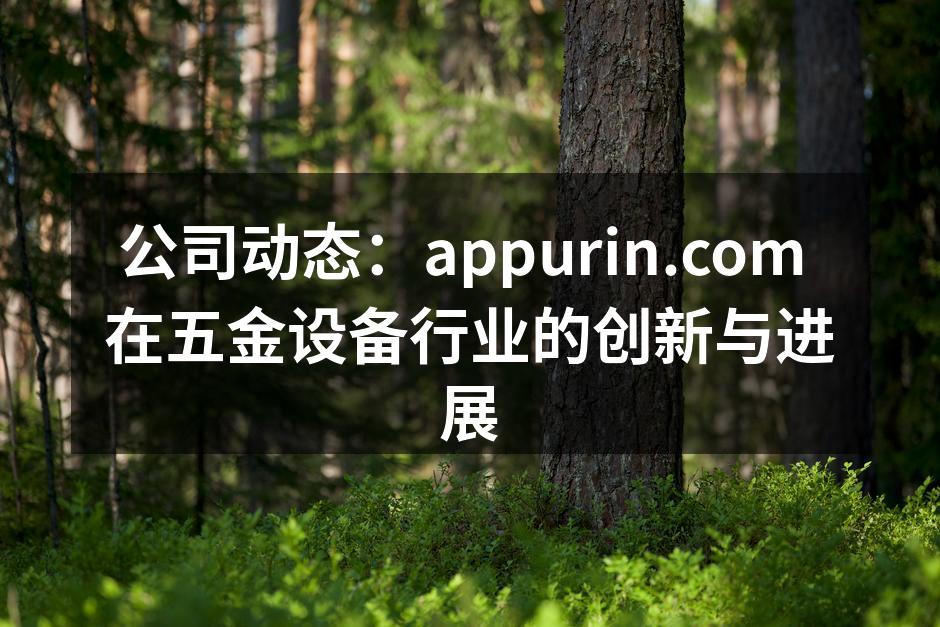 公司动态:appurin.com 在五金设备行业的创新与进展